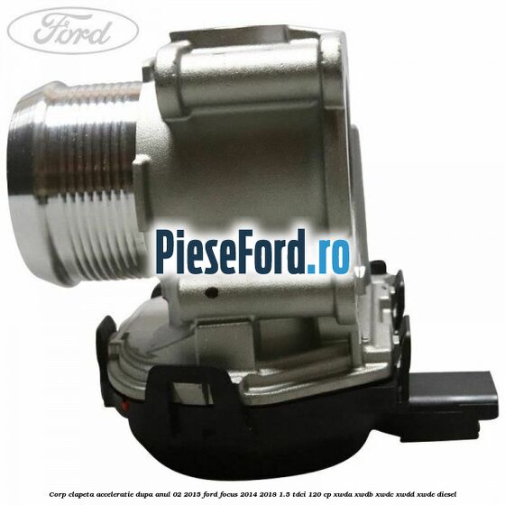 Corp clapeta acceleratie dupa anul 02/2015 Ford Focus 2014-2018 1.5 TDCi 120 cp XWDA, XWDB, XWDC, XWDD, XWDE diesel