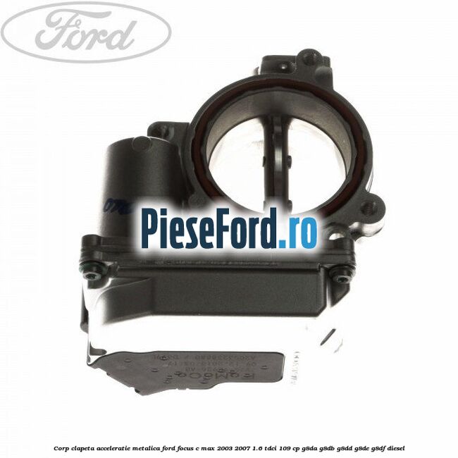 Corp clapeta acceleratie metalica Ford Focus C-Max 2003-2007 1.6 TDCi 109 cp G8DA, G8DB, G8DD, G8DE, G8DF diesel