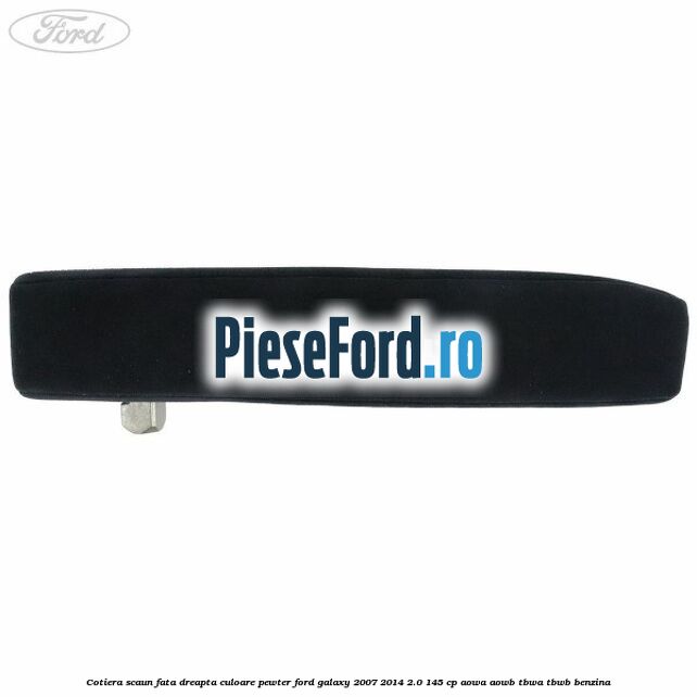 Cotiera scaun fata dreapta culoare pewter Ford Galaxy 2007-2014 2.0 145 cp AOWA, AOWB, TBWA, TBWB benzina