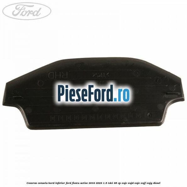 Covoras consola bord inferior Ford Fiesta Active 2018-2023 1.5 TDCi 85 cp XUJC, XUJD, XUJE, XUJF, XUJG diesel