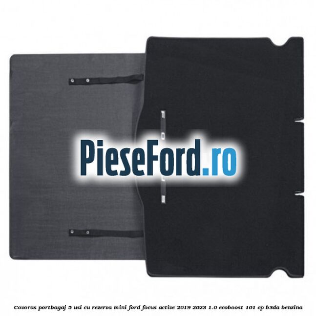 Covoras portbagaj 5 usi cu rezerva mini Ford Focus Active 2019-2023 1.0 EcoBoost 101 cp B3DA benzina