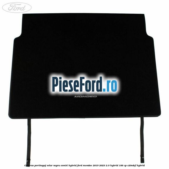 Covoras portbagaj, velur negru combi Hybrid Ford Mondeo 2019-2023 2.0 Hybrid 188 cp C20EDEF hybrid