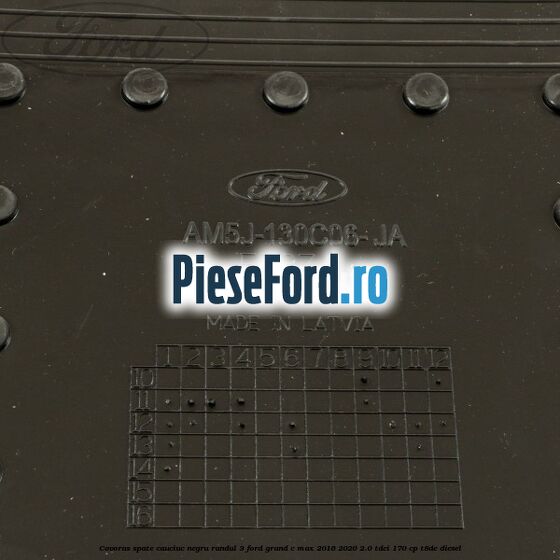 Covoras spate cauciuc negru, randul 3 Ford Grand C-Max 2016-2020 2.0 TDCi 170 cp Covoras spate cauciuc negru, randul 3 Ford Grand C-Max 2016-2020 2.0 TDCi 170 cp T8DE diesel