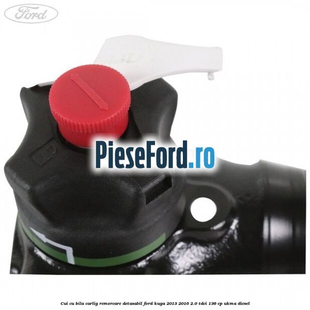 Cui cu bila carlig remorcare detasabil Ford Kuga 2013-2016 2.0 TDCi 136 cp UKMA diesel