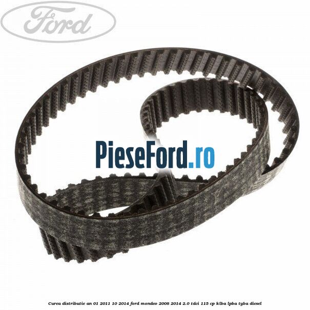 Curea distributie an 01/2011-10/2014 Ford Mondeo 2008-2014 2.0 TDCi 115 cp Curea distributie an 01/2011-10/2014 Ford Mondeo 2008-2014 2.0 TDCi 115 cp KLBA, LPBA, TYBA diesel