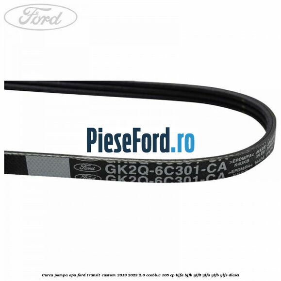 Curea pompa apa Ford Transit Custom 2019-2023 2.0 EcoBlue 105 cp BJFA, BJFB, YLF6, YLFA, YLFB, YLFS diesel