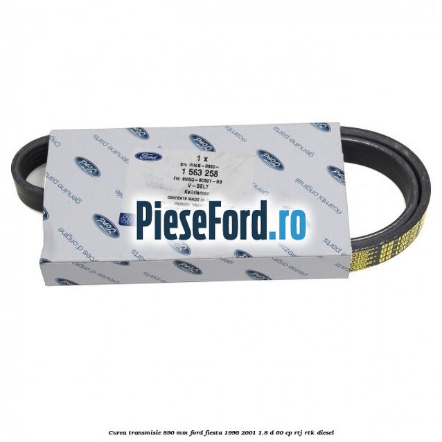Curea transmisie 890 mm Ford Fiesta 1996-2001 1.8 D 60 cp RTJ, RTK diesel