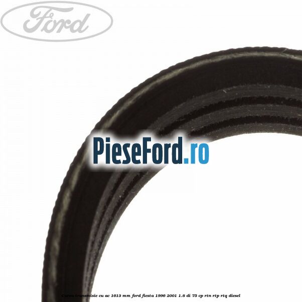Curea transmisie cu AC 1613 mm Ford Fiesta 1996-2001 1.8 DI 75 cp Curea transmisie cu AC 1613 mm Ford Fiesta 1996-2001 1.8 DI 75 cp RTN, RTP, RTQ diesel