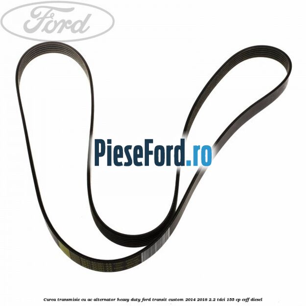 Curea transmisie cu AC alternator heavy duty Ford Transit Custom 2014-2018 2.2 TDCi 155 cp CVFF diesel