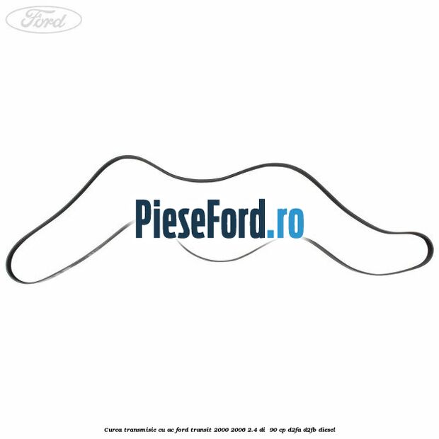 Curea transmisie cu AC Ford Transit 2000-2006 2.4 DI 90 cp Curea transmisie cu AC Ford Transit 2000-2006 2.4 DI 90 cp D2FA, D2FB diesel