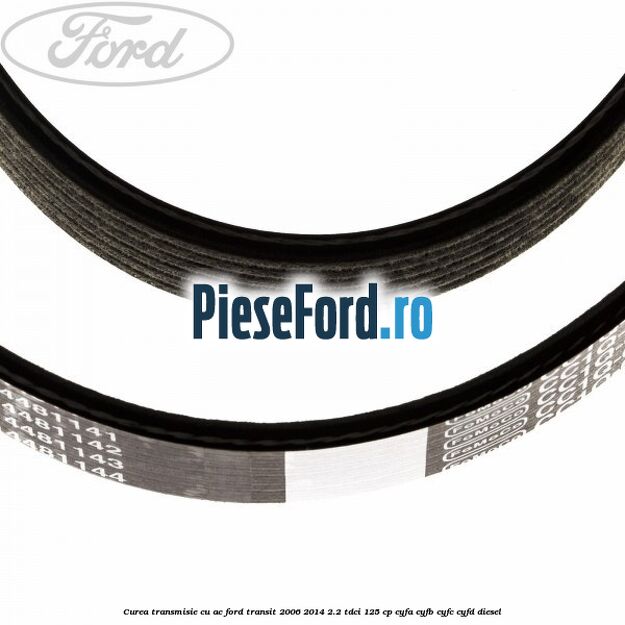 Curea transmisie cu AC Ford Transit 2006-2014 2.2 TDCi 125 cp CYFA, CYFB, CYFC, CYFD diesel