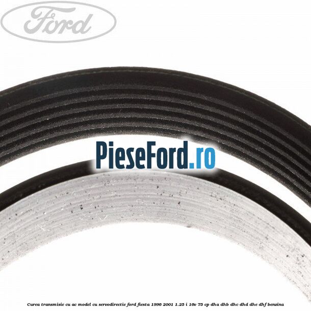 Curea transmisie cu AC model cu servodirectie Ford Fiesta 1996-2001 1.25 i 16V 75 cp Curea transmisie cu AC model cu servodirectie Ford Fiesta 1996-2001 1.25 i 16V 75 cp DHA, DHB, DHC, DHD, DHE, DHF benzina