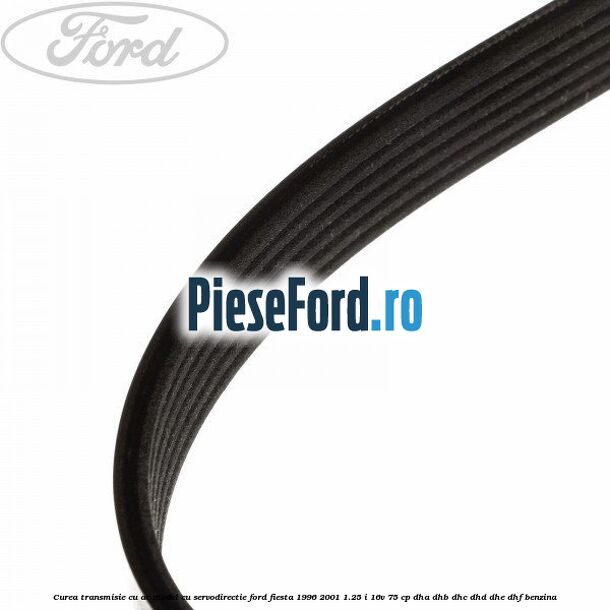 Curea transmisie cu AC model cu servodirectie Ford Fiesta 1996-2001 1.25 i 16V 75 cp Curea transmisie cu AC model cu servodirectie Ford Fiesta 1996-2001 1.25 i 16V 75 cp DHA, DHB, DHC, DHD, DHE, DHF benzina