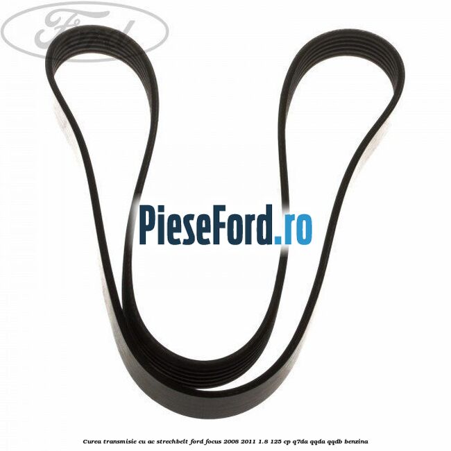 Curea transmisie cu AC strechbelt Ford Focus 2008-2011 1.8 125 cp Curea transmisie cu AC strechbelt Ford Focus 2008-2011 1.8 125 cp Q7DA, QQDA, QQDB benzina