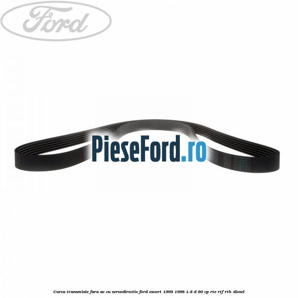 Curea transmisie fara AC cu servodirectie Ford Escort 1995-1998 1.8 D 60 cp RTE, RTF, RTH diesel