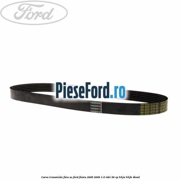 Curea transmisie fara AC Ford Fiesta 2005-2008 1.6 TDCi 90 cp HHJA, HHJB diesel