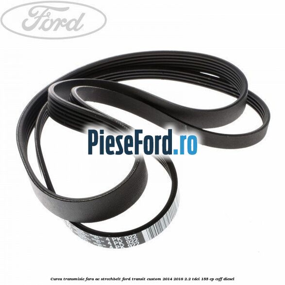 Curea transmisie fara AC strechbelt Ford Transit Custom 2014-2018 2.2 TDCi 155 cp CVFF diesel