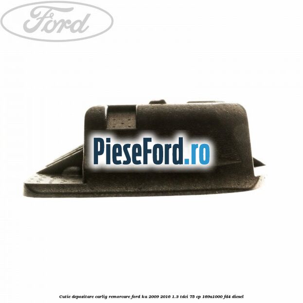 Cutie depozitare carlig remorcare Ford Ka 2009-2016 1.3 TDCi 75 cp 169A1000, FD4 diesel
