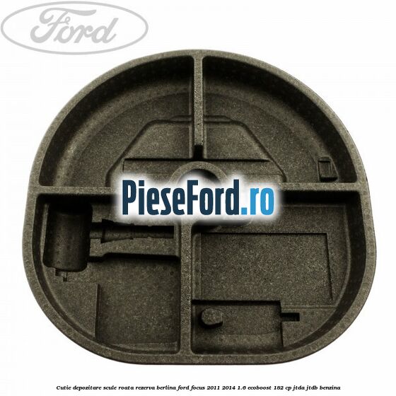 Cutie depozitare scule roata rezerva berlina Ford Focus 2011-2014 1.6 EcoBoost 182 cp JTDA, JTDB benzina
