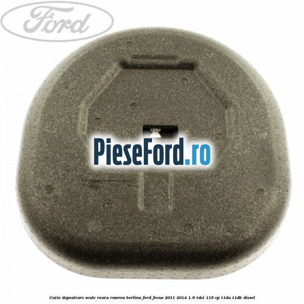 Cutie depozitare scule roata rezerva berlina Ford Focus 2011-2014 1.6 TDCi 115 cp T1DA, T1DB diesel