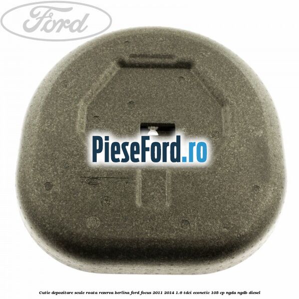 Cutie depozitare scule roata rezerva berlina Ford Focus 2011-2014 1.6 TDCi ECOnetic 105 cp NGDA, NGDB diesel