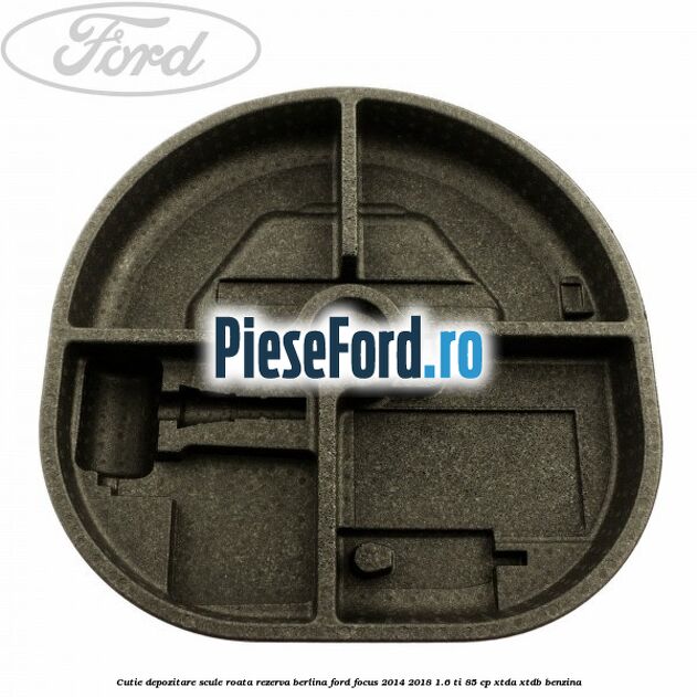 Cutie depozitare scule roata rezerva berlina Ford Focus 2014-2018 1.6 Ti 85 cp