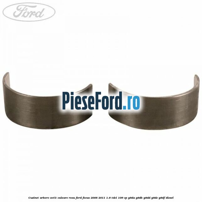 Cuzinet arbore cotit culoare rosu Ford Focus 2008-2011 1.6 TDCi 109 cp G8DA, G8DB, G8DD, G8DE, G8DF diesel