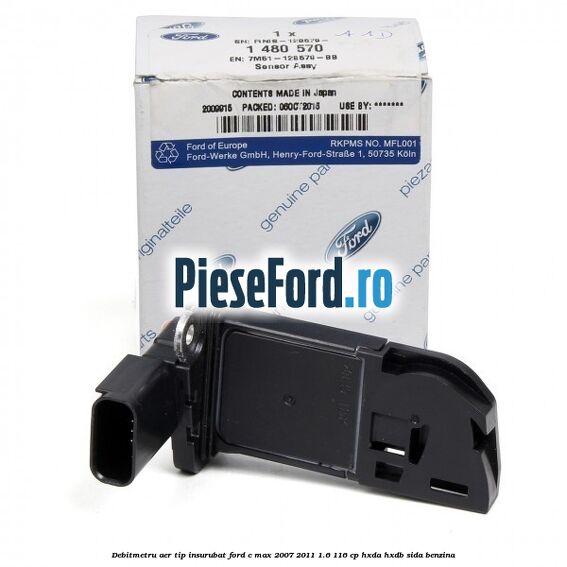Debitmetru aer tip insurubat Ford C-Max 2007-2011 1.6 116 cp Debitmetru aer tip insurubat Ford C-Max 2007-2011 1.6 116 cp HXDA, HXDB, SIDA benzina