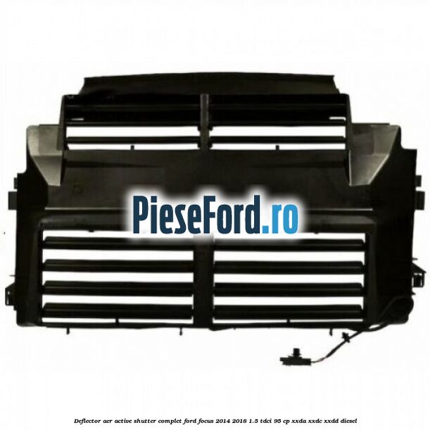 Deflector aer Active Shutter complet Ford Focus 2014-2018 1.5 TDCi 95 cp XXDA, XXDC, XXDD diesel