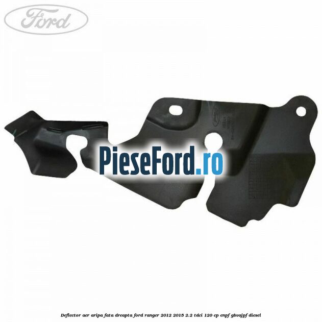 Deflector aer aripa fata dreapta Ford Ranger 2012-2015 2.2 TDCi 120 cp ENPF, GBVAJPF diesel