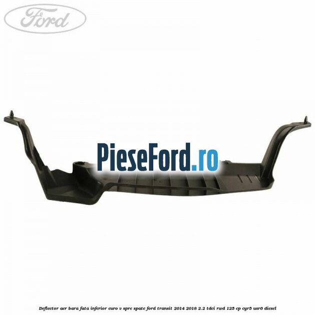 Deflector aer bara fata inferior euro V spre spate Ford Transit 2014-2018 2.2 TDCi RWD 125 cp CYR5, USR6 diesel
