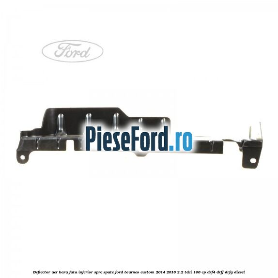 Deflector aer bara fata inferior spre spate Ford Tourneo Custom 2014-2018 2.2 TDCi 100 cp DRF4, DRFF, DRFG diesel