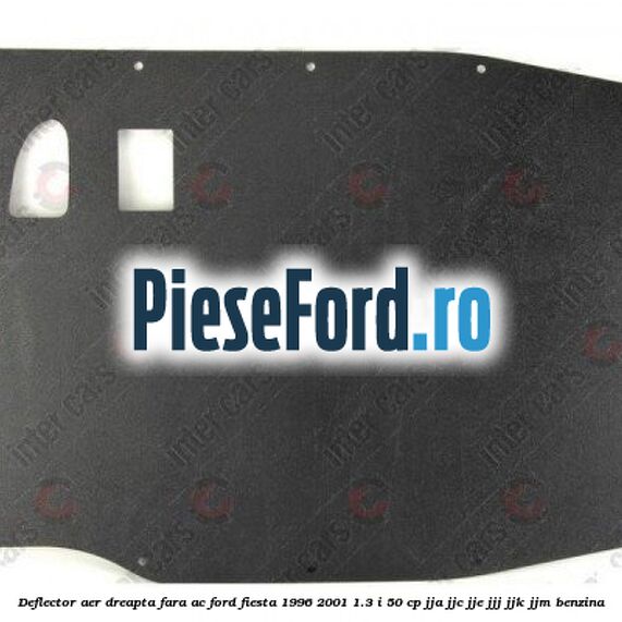 Deflector aer dreapta fara AC Ford Fiesta 1996-2001 1.3 i 50 cp JJA, JJC, JJE, JJJ, JJK, JJM benzina