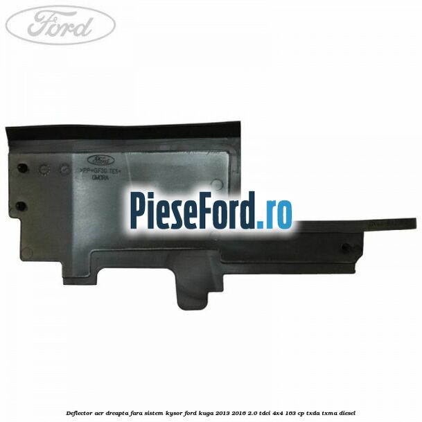 Deflector aer dreapta fara sistem Kysor Ford Kuga 2013-2016 2.0 TDCi 4x4 163 cp TXDA, TXMA diesel