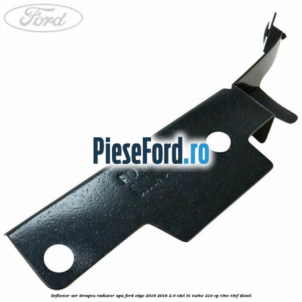 Deflector aer dreapta radiator apa Ford Edge 2016-2018 2.0 TDCi Bi-Turbo 210 cp T9CE, T9CF diesel