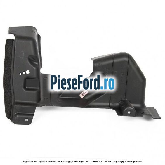Deflector aer inferior radiator apa stanga Ford Ranger 2016-2020 2.2 TDCi 160 cp GBVAJQJ, T22DD0P diesel