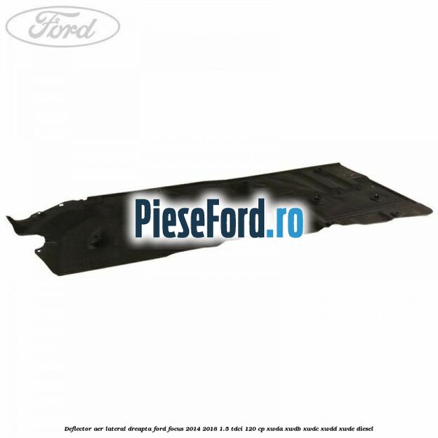 Deflector aer lateral dreapta Ford Focus 2014-2018 1.5 TDCi 120 cp XWDA, XWDB, XWDC, XWDD, XWDE diesel