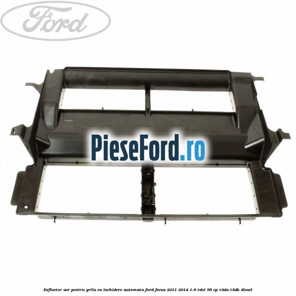 Deflector aer pentru grila cu inchidere automata Ford Focus 2011-2014 1.6 TDCi 95 cp T3DA, T3DB diesel