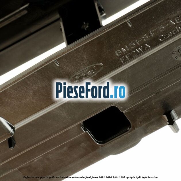 Deflector aer, pentru grila cu inchidere automata Ford Focus 2011-2014 1.6 Ti 105 cp IQDA, IQDB, IQDC benzina