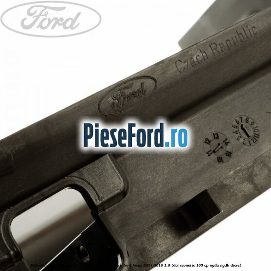 Deflector aer pentru grila cu inchidere automata Ford Focus 2014-2018 1.6 TDCi ECOnetic 105 cp NGDA, NGDB diesel