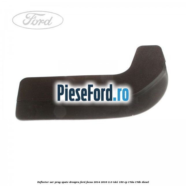 Deflector aer prag spate dreapta Ford Focus 2014-2018 2.0 TDCi 150 cp T7DA, T7DB diesel