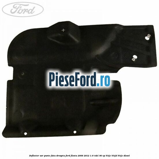 Deflector aer punte fata dreapta Ford Fiesta 2008-2012 1.6 TDCi 90 cp HHJC, HHJD, HHJE diesel