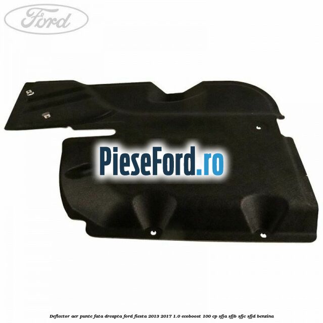 Deflector aer punte fata dreapta Ford Fiesta 2013-2017 1.0 EcoBoost 100 cp SFJA, SFJB, SFJC, SFJD benzina