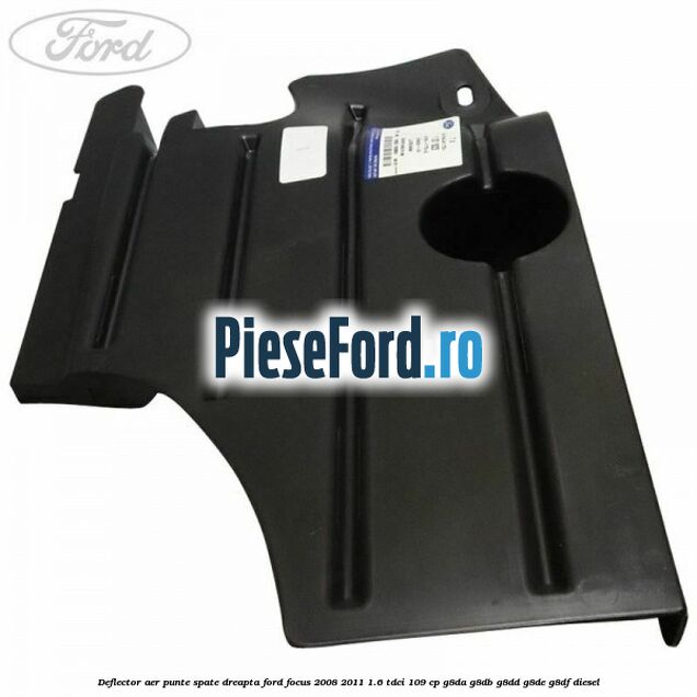 Deflector aer punte spate dreapta Ford Focus 2008-2011 1.6 TDCi 109 cp Deflector aer punte spate dreapta Ford Focus 2008-2011 1.6 TDCi 109 cp G8DA, G8DB, G8DD, G8DE, G8DF diesel