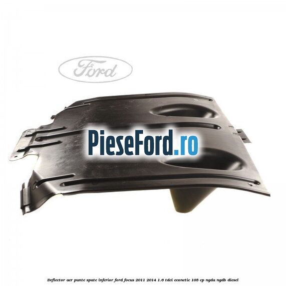 Deflector aer punte spate inferior Ford Focus 2011-2014 1.6 TDCi ECOnetic 105 cp NGDA, NGDB diesel