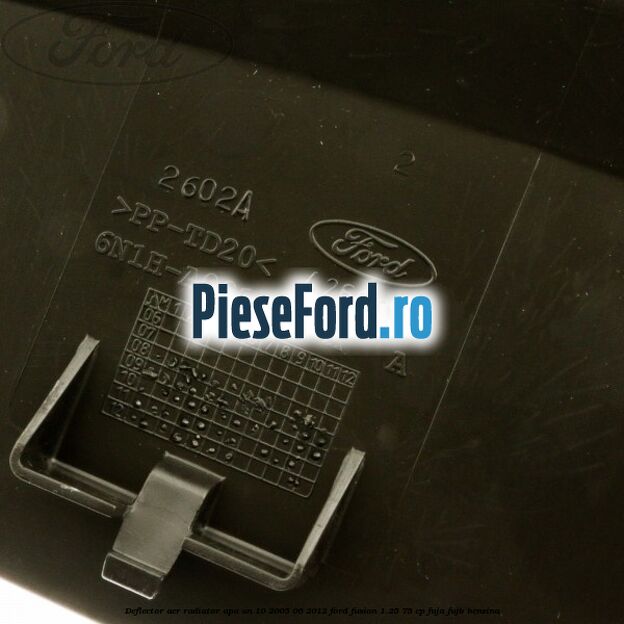 Deflector aer radiator apa an 10/2005-06/2012 Ford Fusion 1.25 75 cp FUJA, FUJB benzina