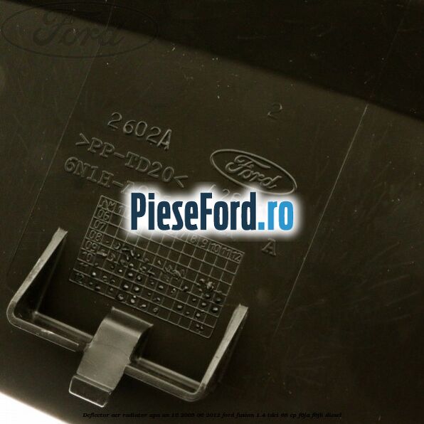 Deflector aer radiator apa an 10/2005-06/2012 Ford Fusion 1.4 TDCi 68 cp F6JA, F6JB diesel