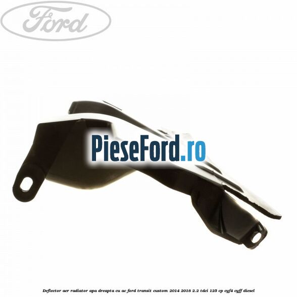 Deflector aer radiator apa dreapta cu AC Ford Transit Custom 2014-2018 2.2 TDCi 125 cp CYF4, CYFF diesel