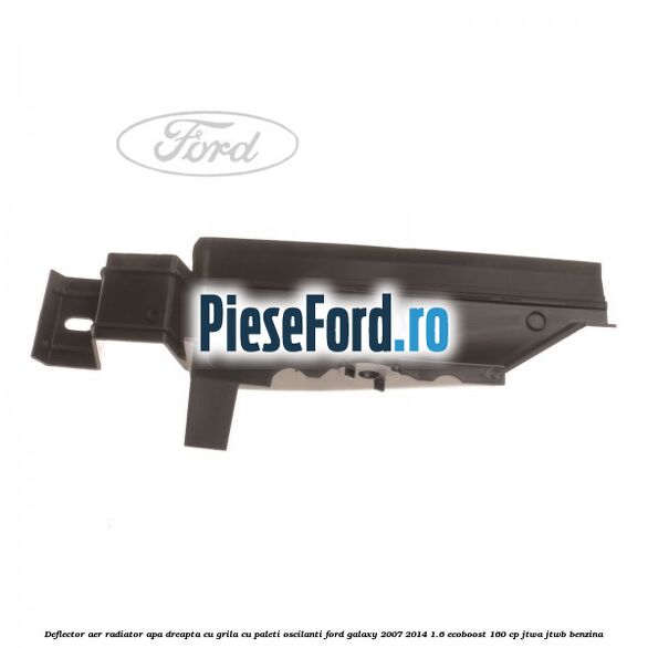 Deflector aer radiator apa dreapta cu grila cu paleti oscilanti Ford Galaxy 2007-2014 1.6 EcoBoost 160 cp JTWA, JTWB benzina