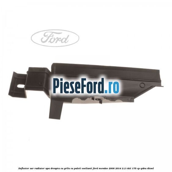 Deflector aer radiator apa dreapta cu grila cu paleti oscilanti Ford Mondeo 2008-2014 2.2 TDCi 175 cp Q4BA diesel